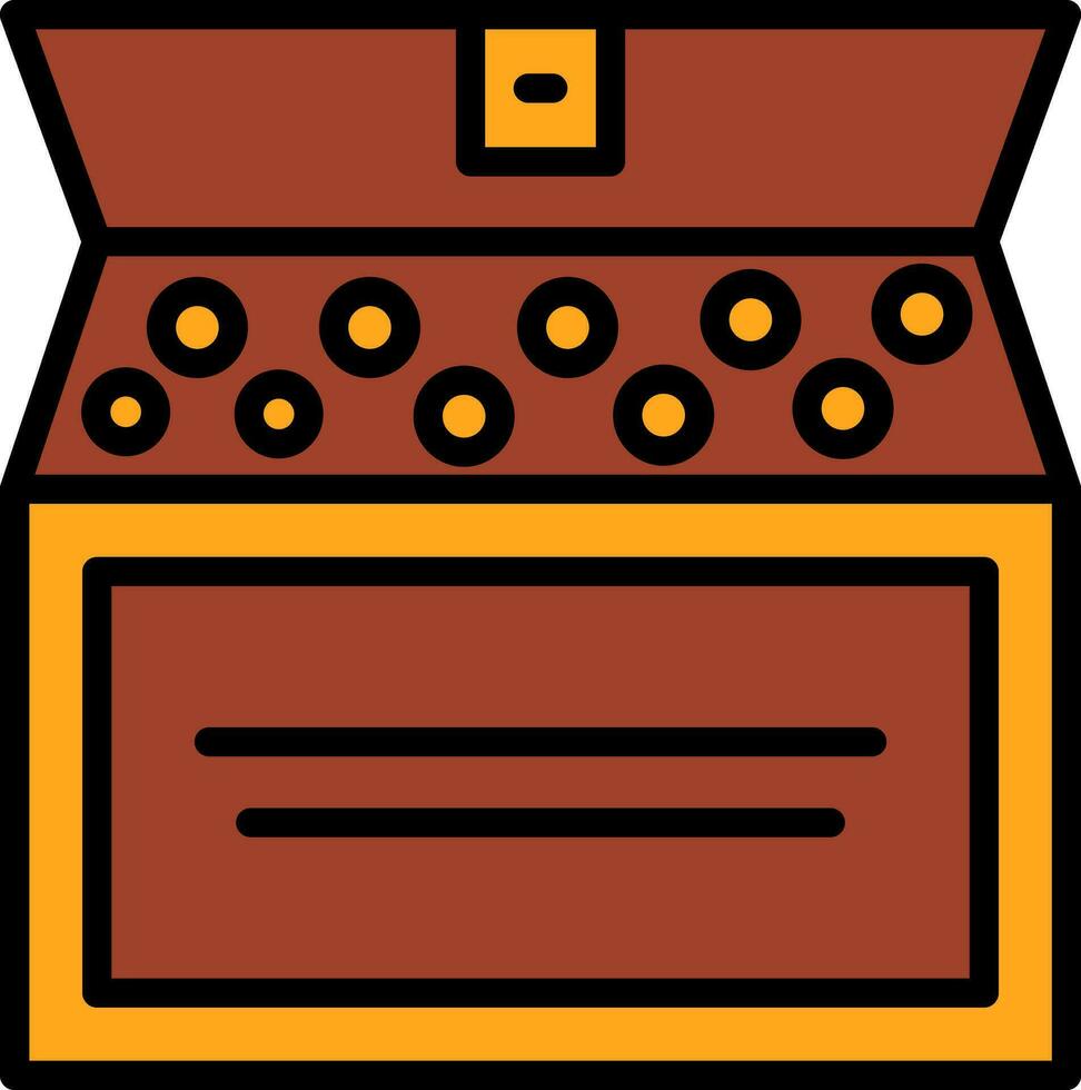 Schatz-Vektor-Icon-Design vektor