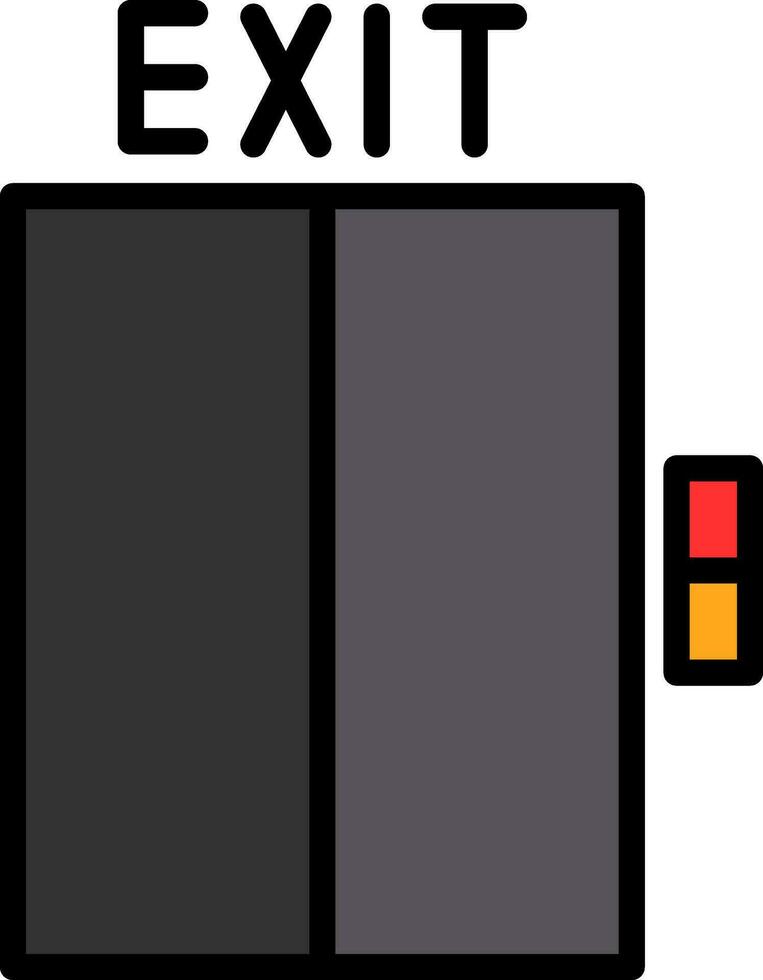 Exit-Vektor-Icon-Design vektor