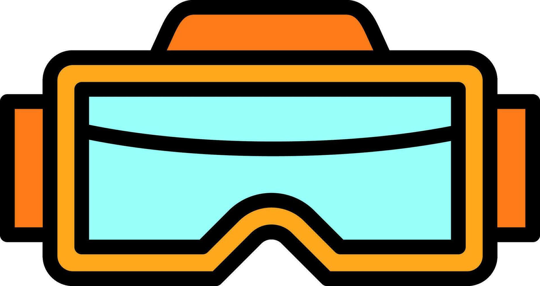 Vr-Brille-Vektor-Icon-Design vektor