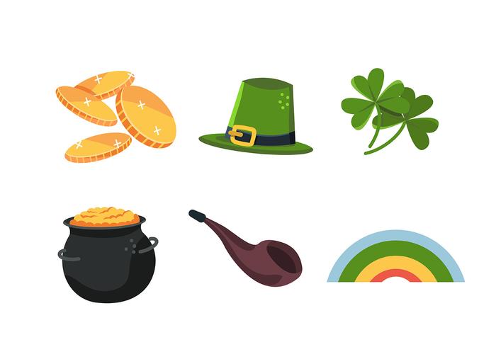 St Patrick's Day Clipart Set vektor