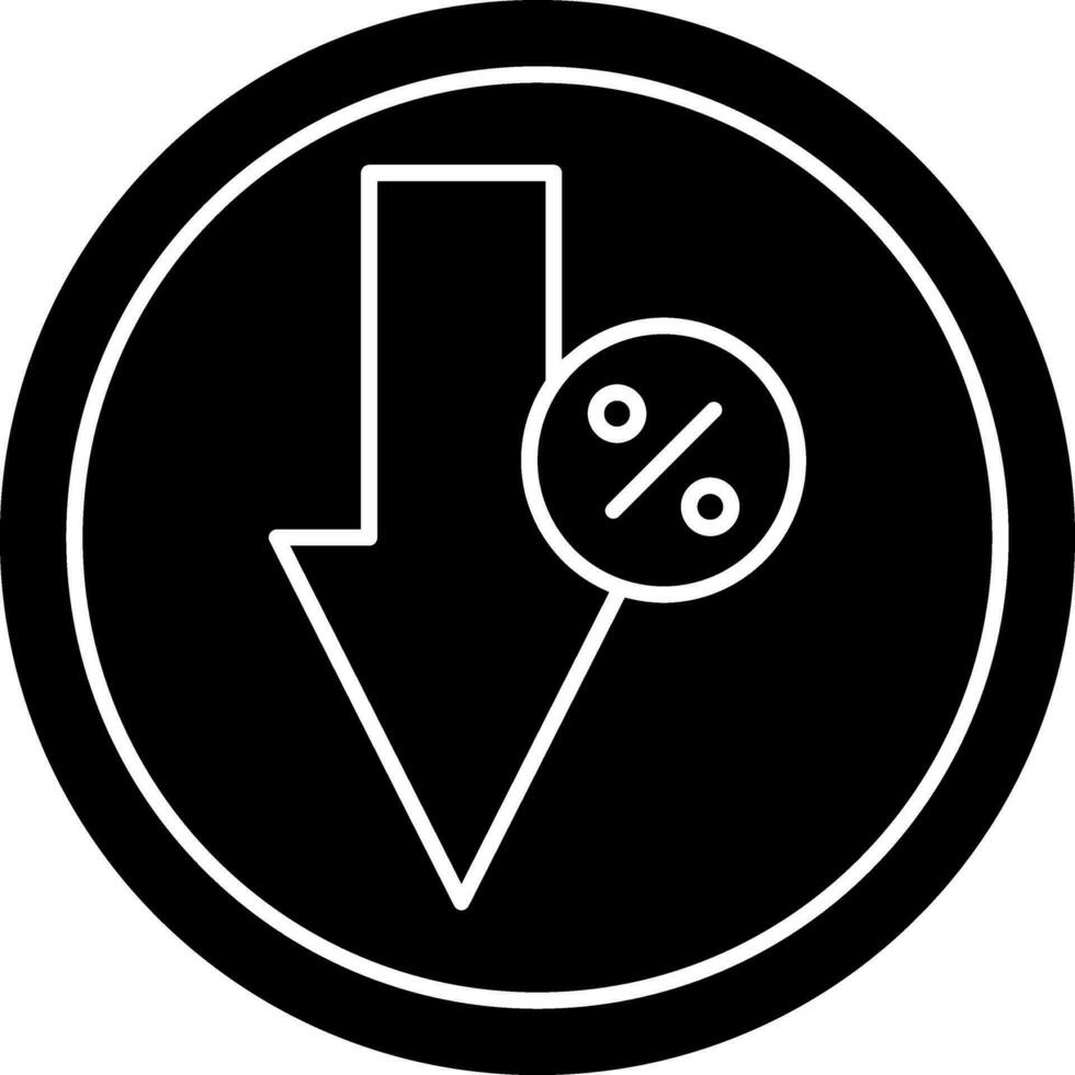 nach unten Vektor-Icon-Design vektor