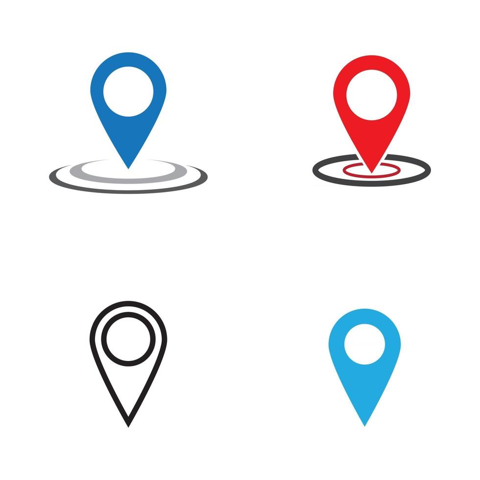 Standortsymbol Vektor Illustration Design Logo