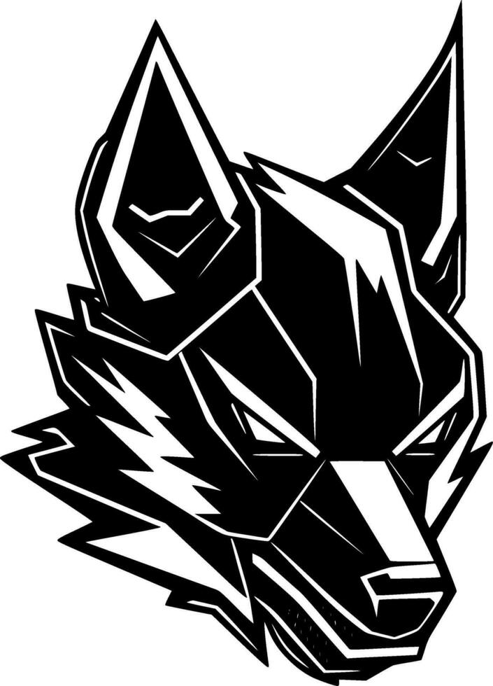 Wolf, minimalistisch und einfach Silhouette - - Vektor Illustration