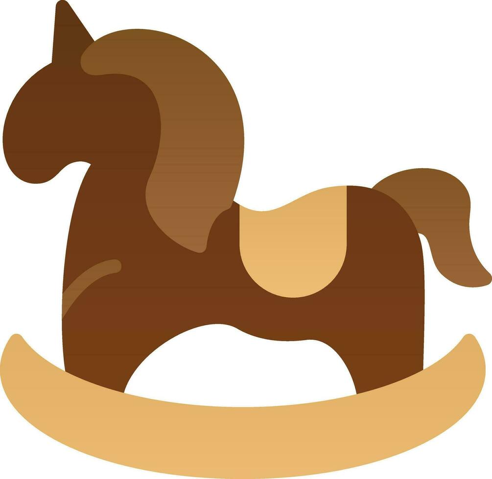 Pferd Spielzeug Vektor Symbol Design