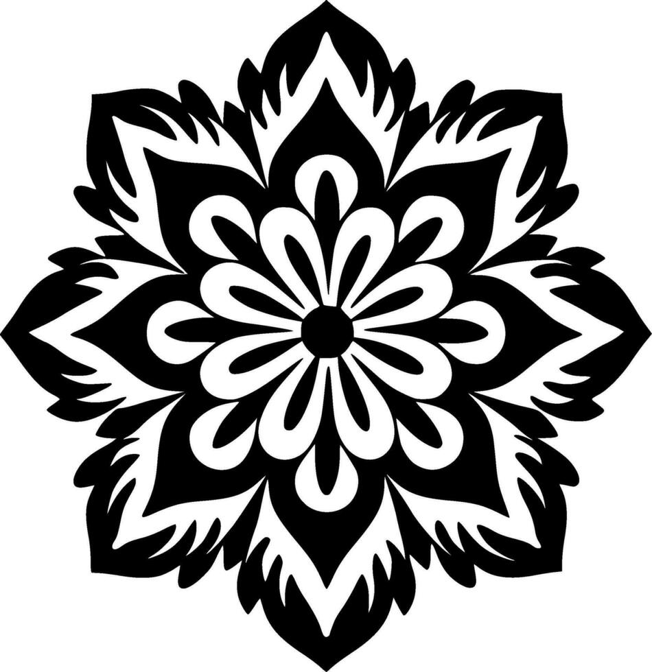 Mandala - - hoch Qualität Vektor Logo - - Vektor Illustration Ideal zum T-Shirt Grafik