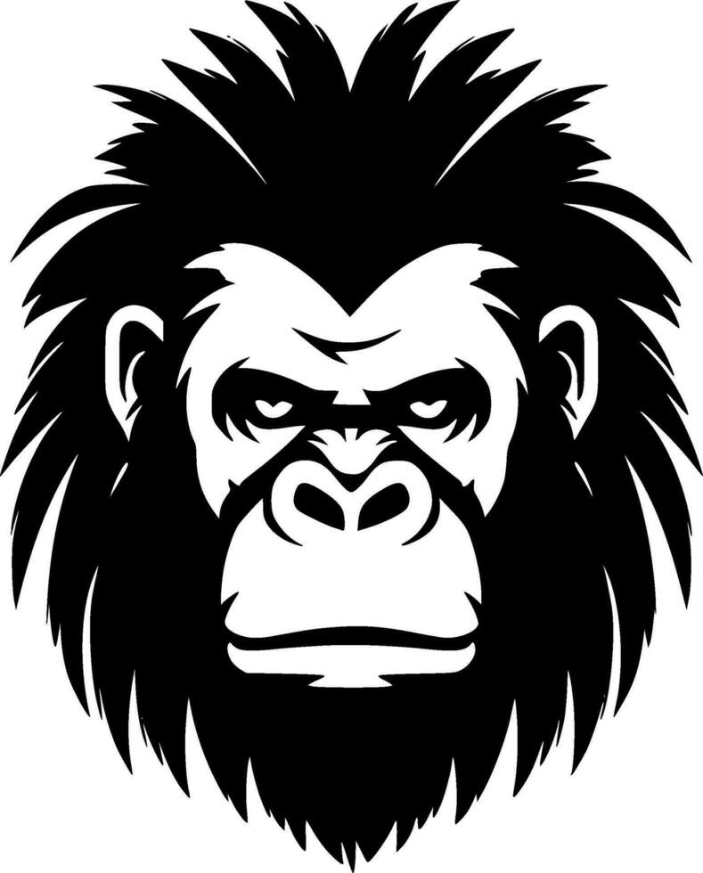 Gorilla, minimalistisch und einfach Silhouette - - Vektor Illustration