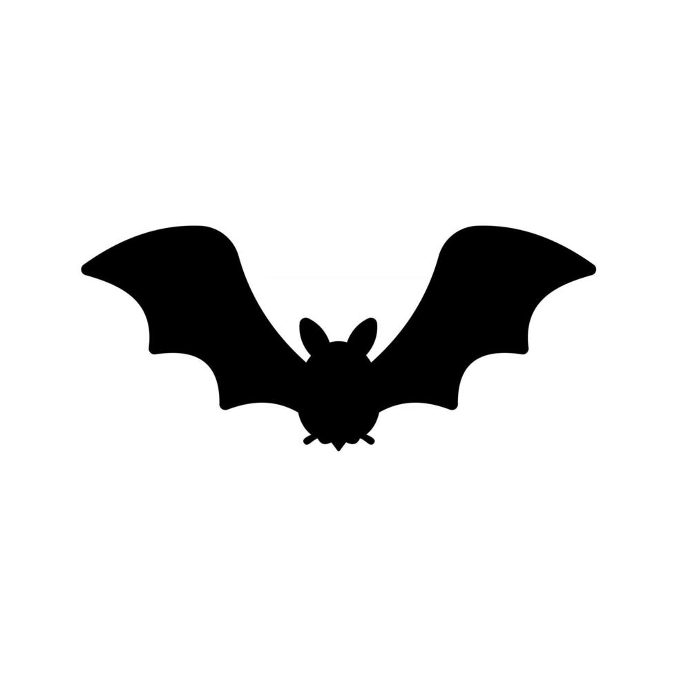 bat vampyr vektor. läskig spökefladdermus silhuett flyger ut för att suga blod på halloween. vektor