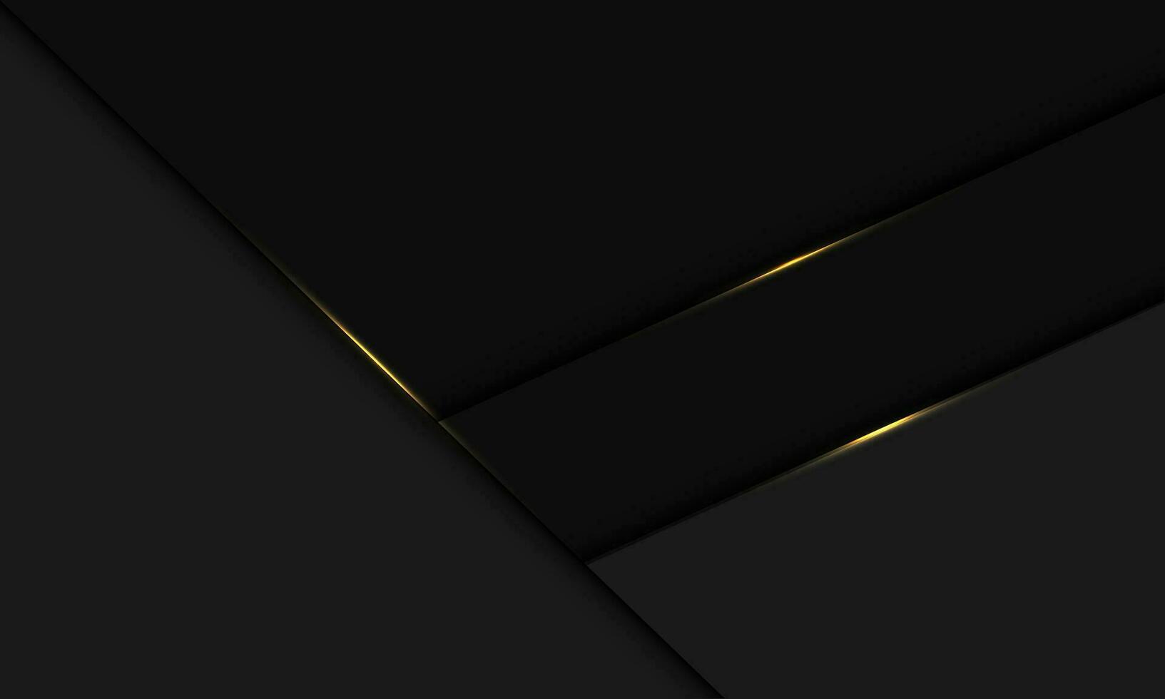 abstrakt Gold Licht auf grau metallisch geometrisch Schatten Design modern futuristisch Technologie Hintergrund Vektor