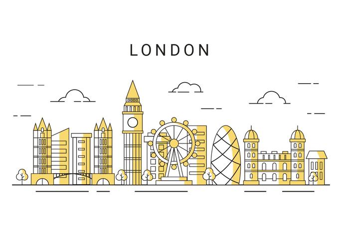London skyline vektor