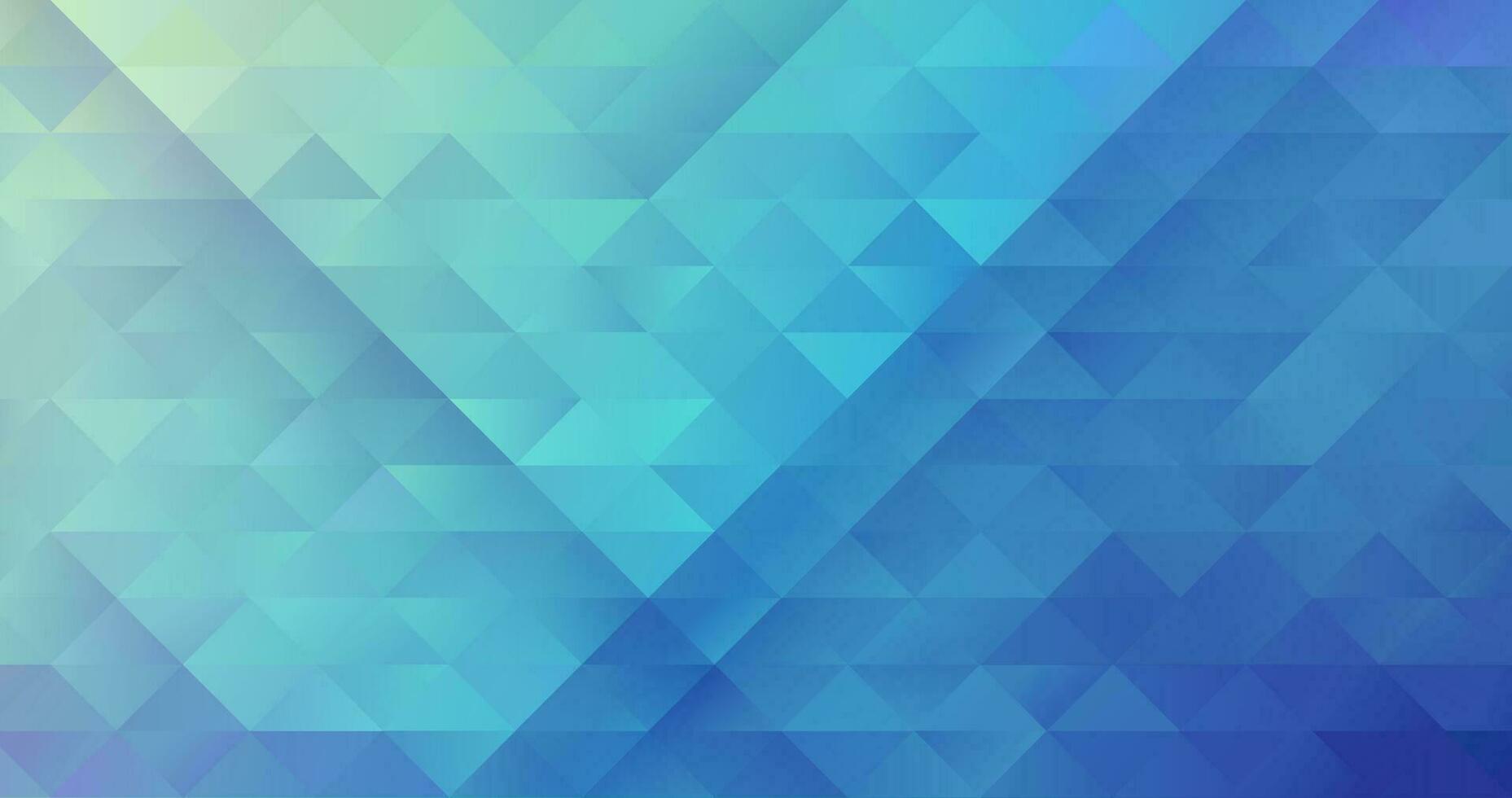 abstrakt blå mönster av geometrisk former. färgrik lutning mosaik- bakgrund. geometrisk triangel- bakgrund. vektor illustration