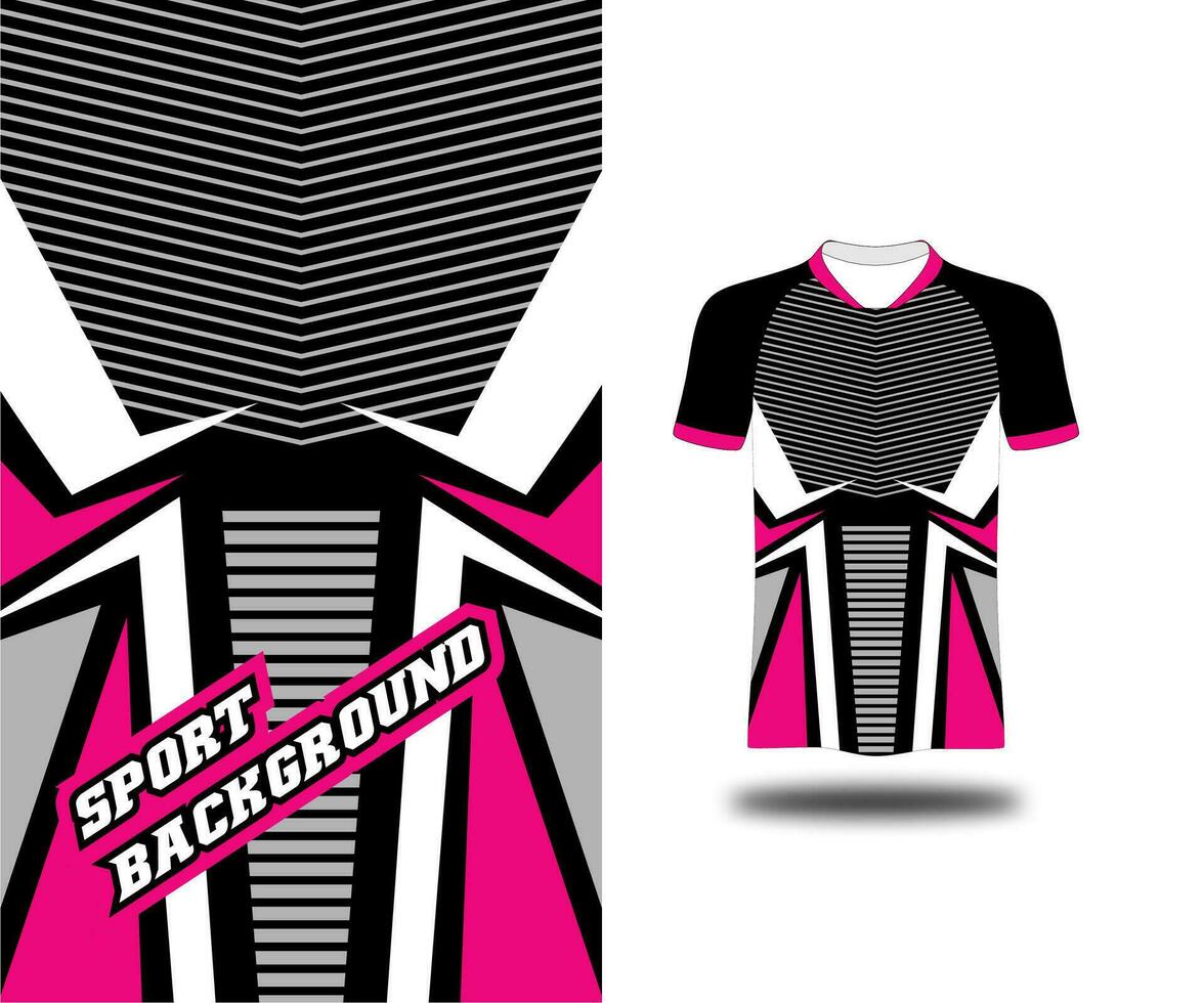 Esport Jersey Kit spotten oben Weiß und Rosa Farbe vektor