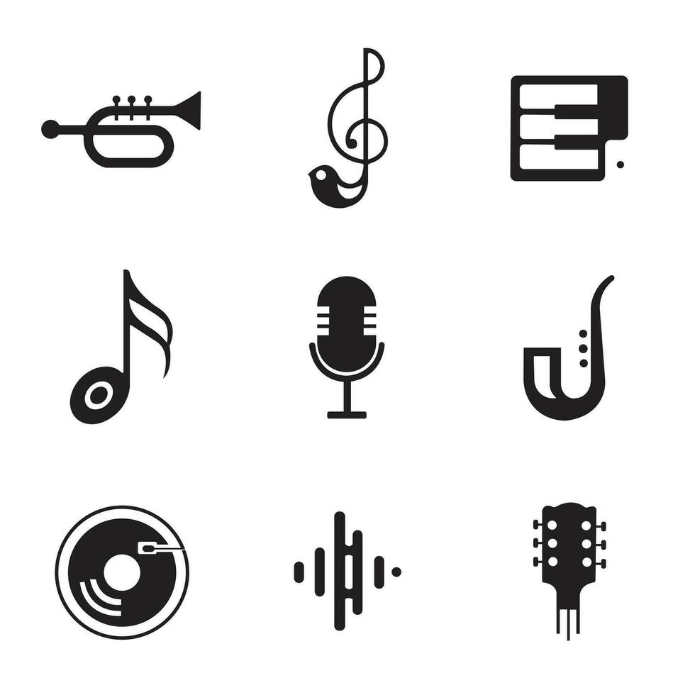 Musik- Symbol Vektor, Symbol Design, vektor