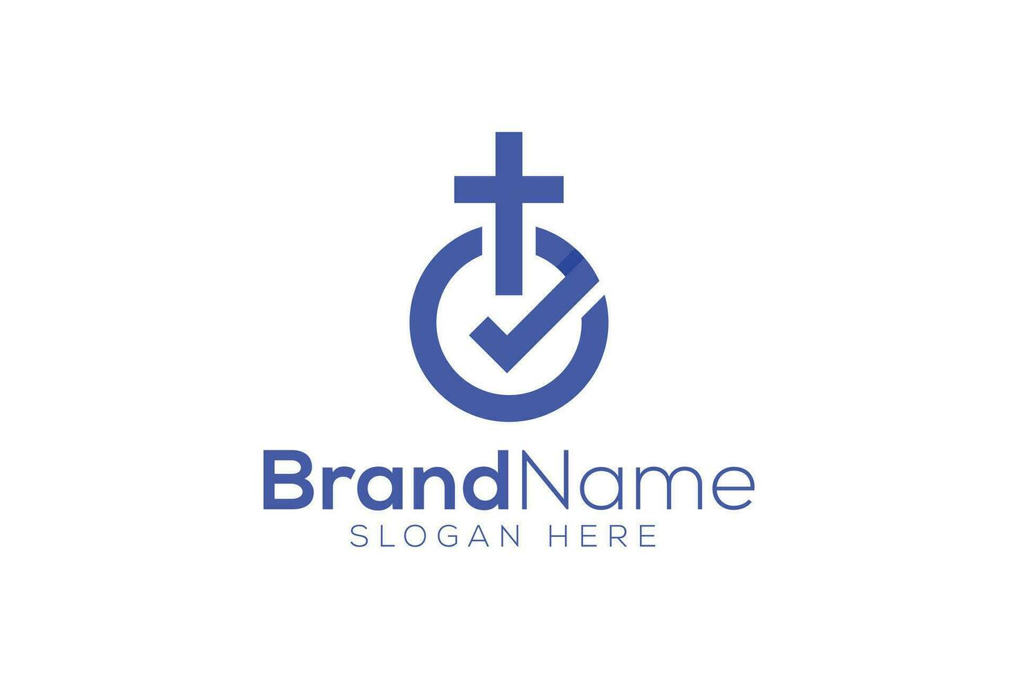 modisch und Fachmann prüfen Kennzeichen und Kirche Zeichen Christian und friedlich Vektor Logo Design