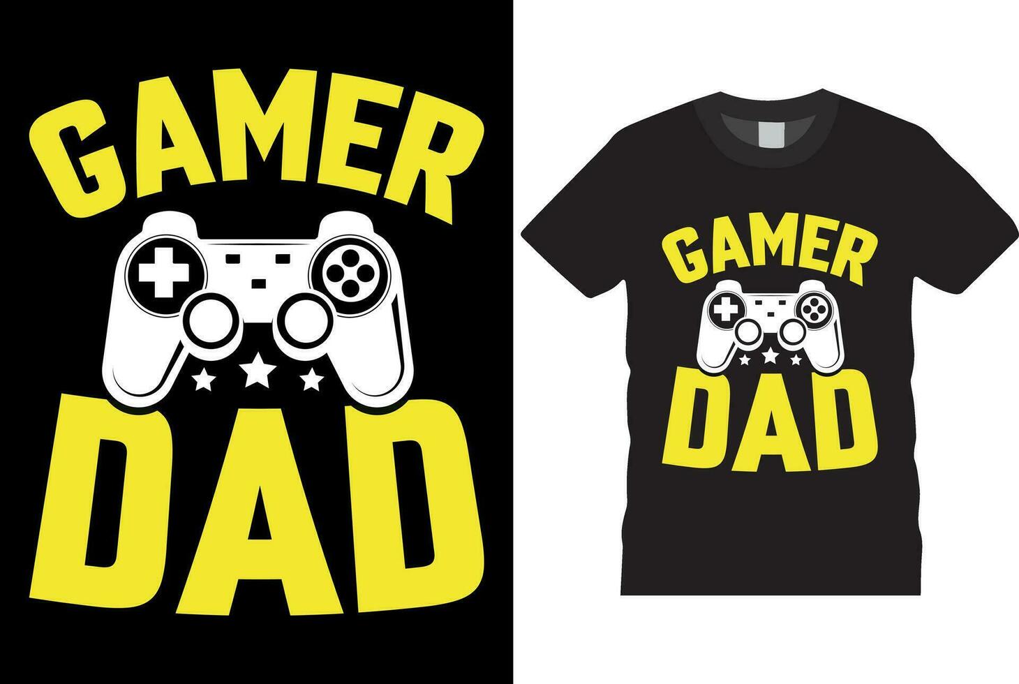 gamer t-shirt design vektor mall Bra för hälsning t skjorta skriva ut