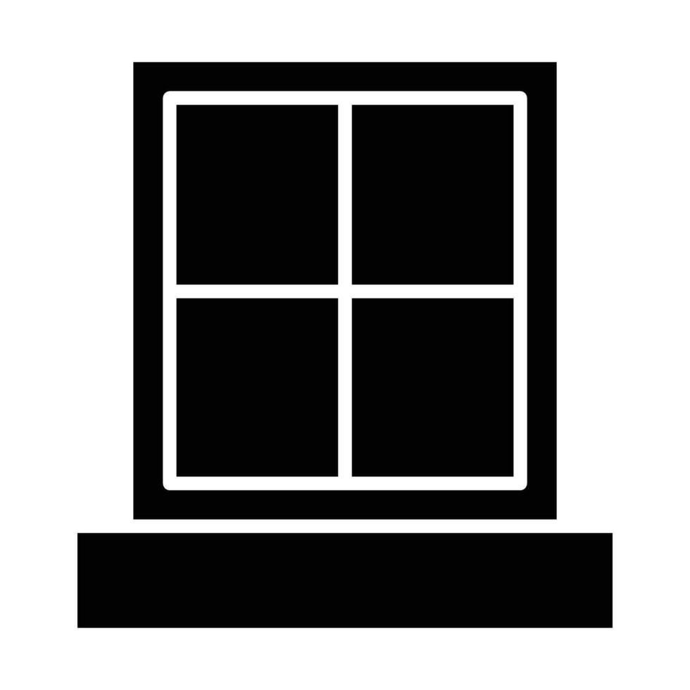 fönster vektor glyf ikon för personlig och kommersiell använda sig av.