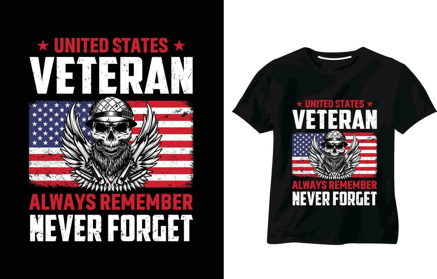 vereinigt Zustände Veteran immer merken noch nie vergessen, uns Heer T-Shirt, USA Flagge, bewaffnet, Verteidiger, Unabhängigkeit Tag, Veteranen Tag, patriotisch, Adler, Militär, Soldat, USA Veteran T-Shirt Design vektor