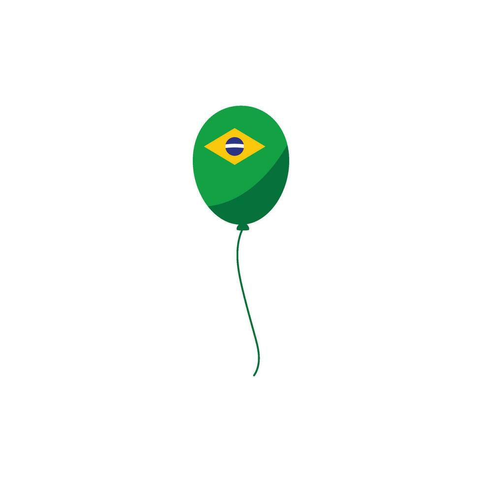 Brasilien Element Unabhängigkeit Tag Illustration Design Vektor