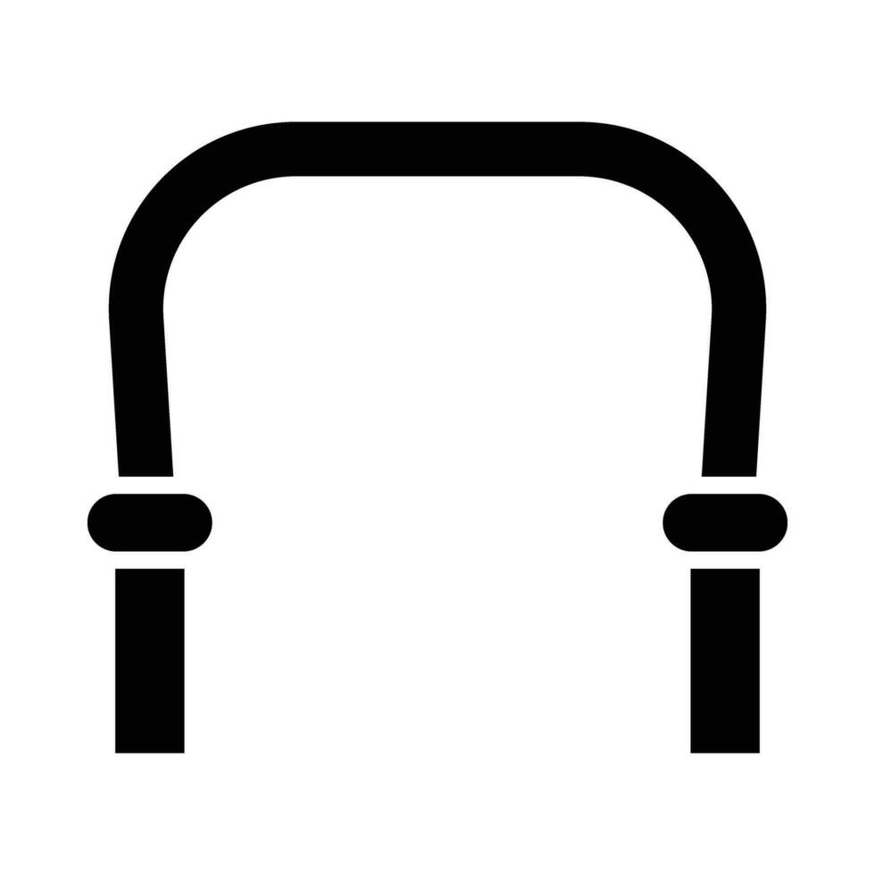 Springen Seil Vektor Glyphe Symbol zum persönlich und kommerziell verwenden.