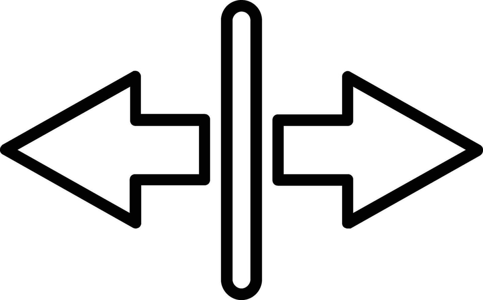 Trennung Linie Symbol vektor