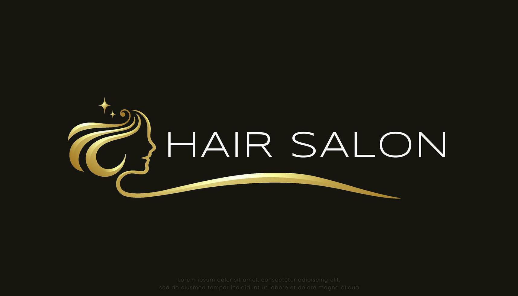 hår salong spa skönhet logotyp vektor