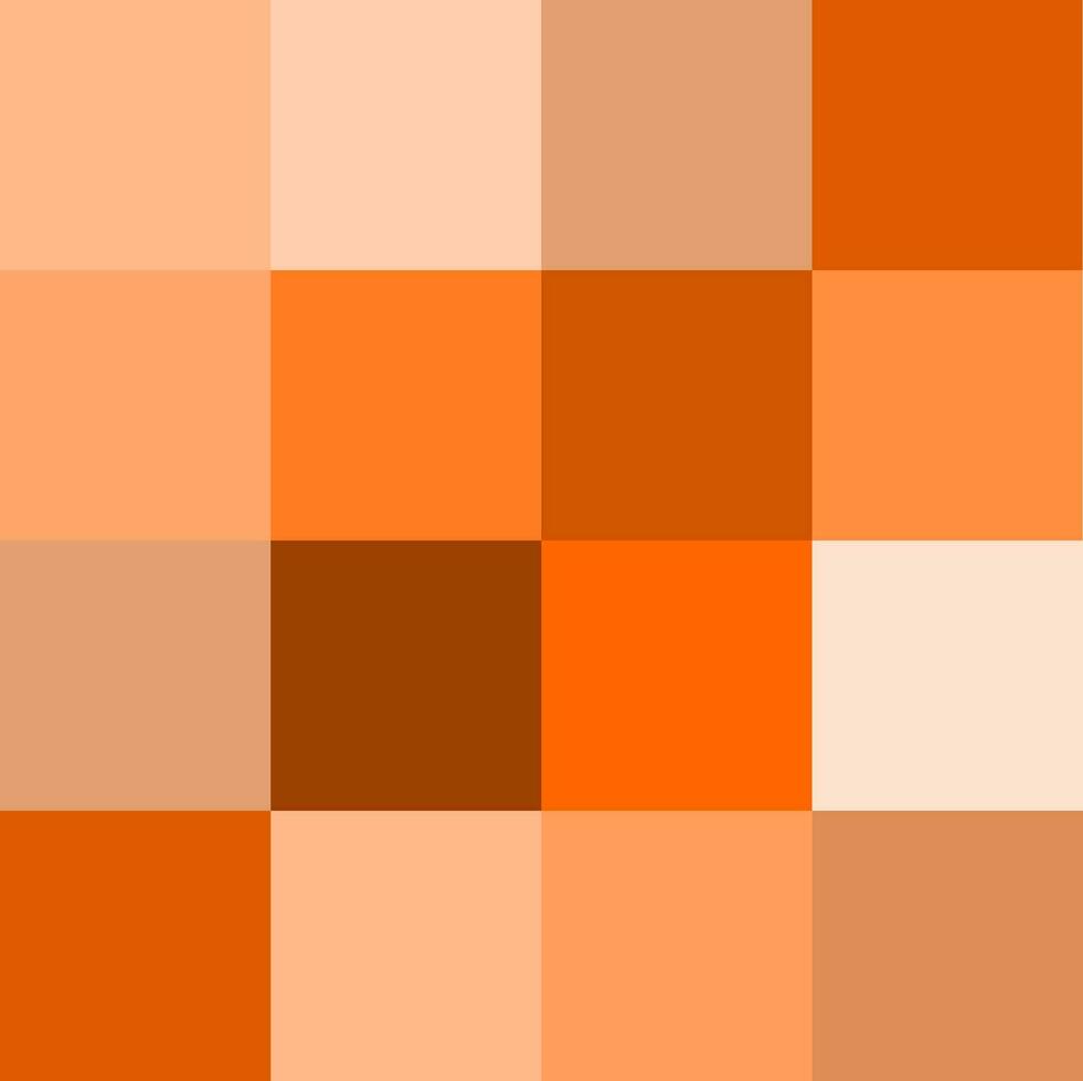 abstrakt orange Färg mönster bakgrund med rutor. halloween, falla, skörda, pumpa, tacksägelse begrepp. vektor