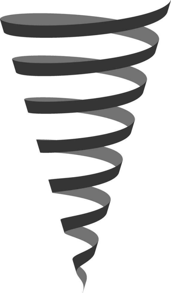Symbol Zeichen Tornado Hurrikan Strudel festlich Band Twister Tornado vektor