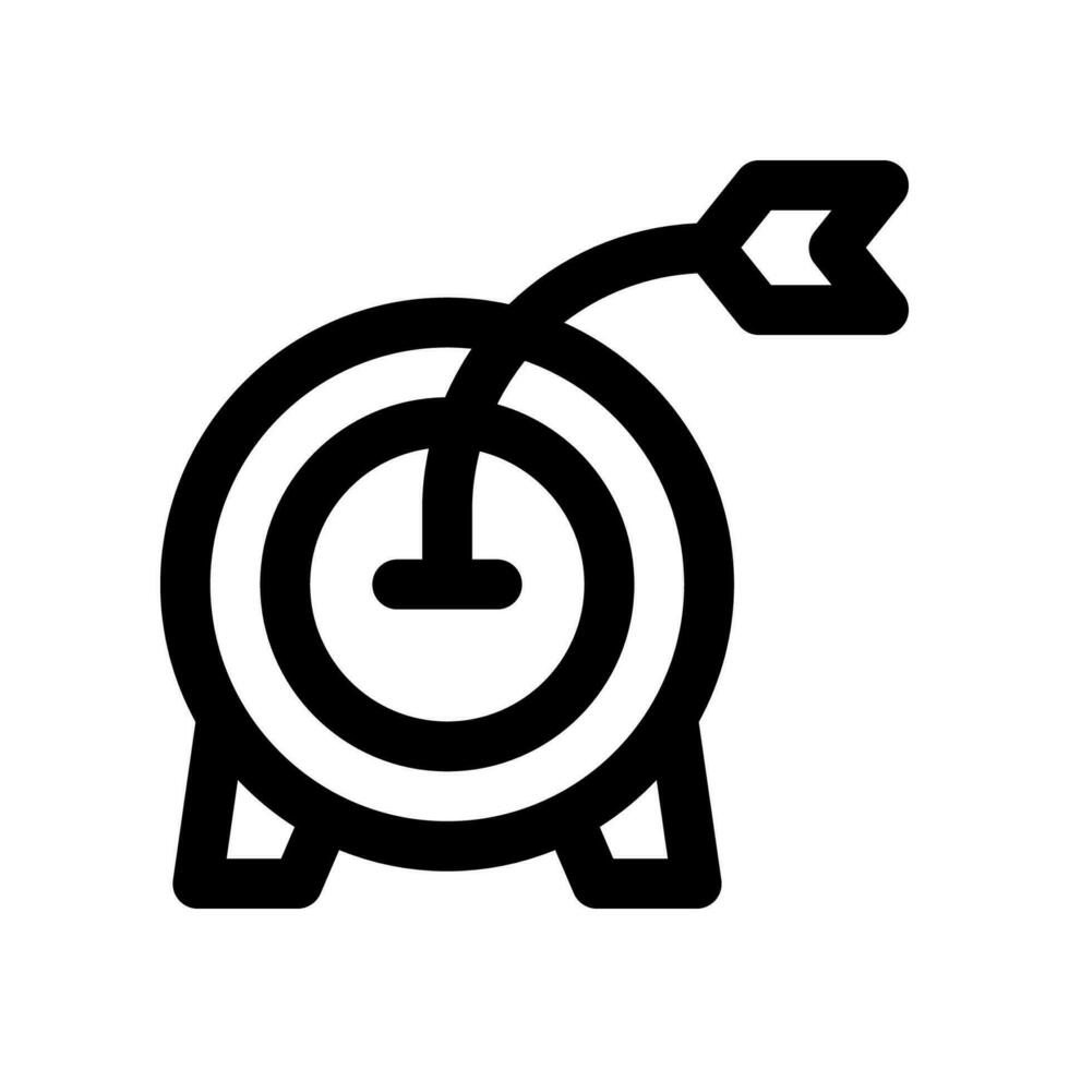 Ziel Linie Symbol. Vektor Symbol zum Ihre Webseite, Handy, Mobiltelefon, Präsentation, und Logo Design.