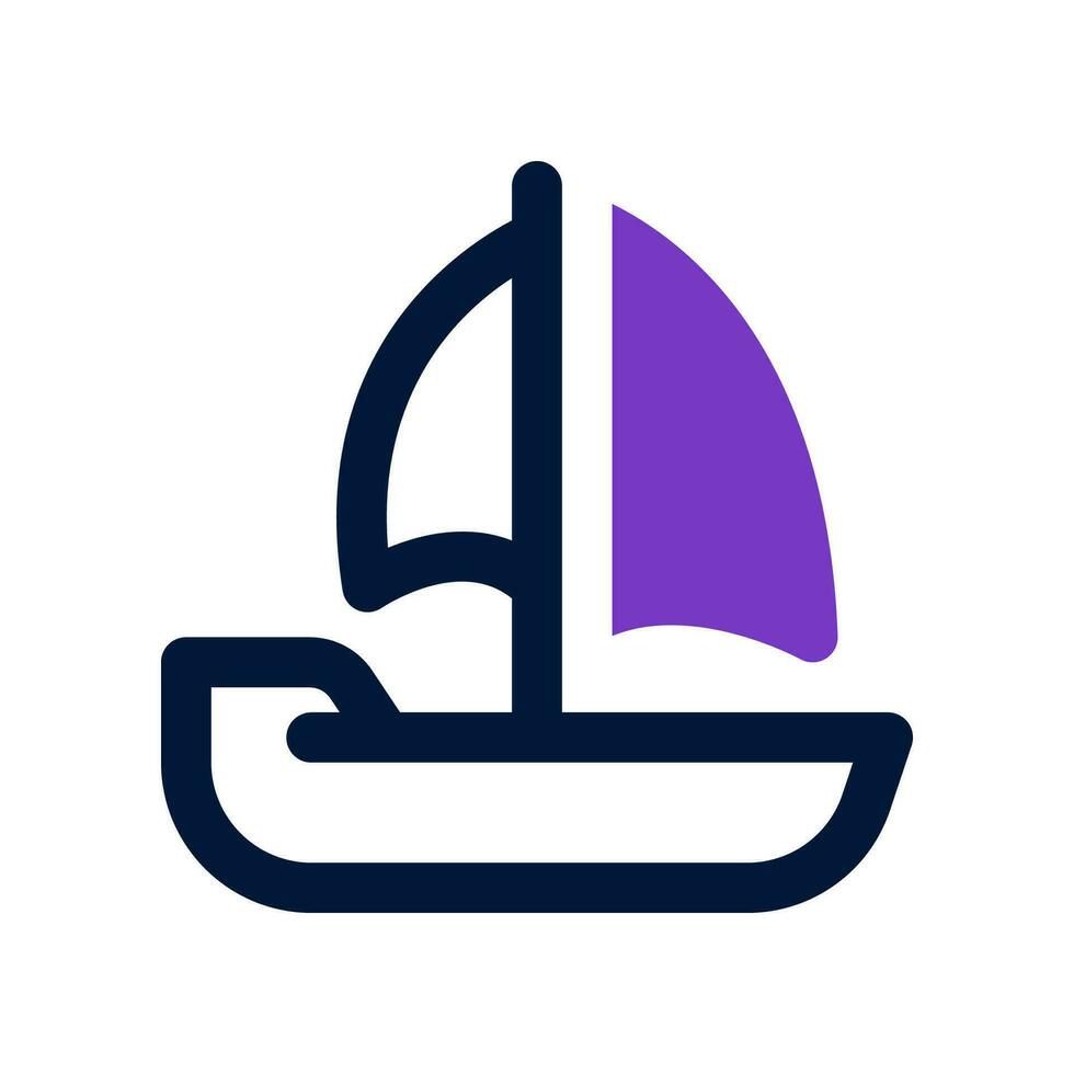 segelbåt ikon. vektor ikon för din hemsida, mobil, presentation, och logotyp design.