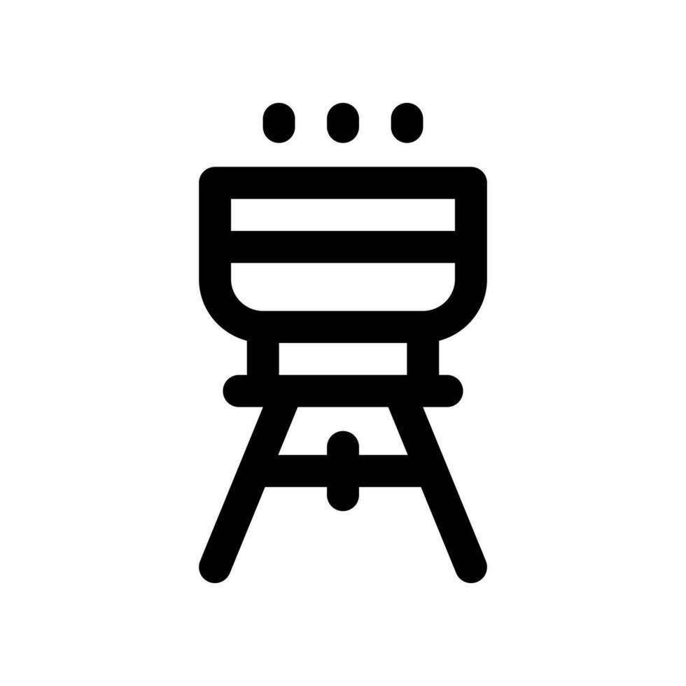 Grill Symbol. Vektor Symbol zum Ihre Webseite, Handy, Mobiltelefon, Präsentation, und Logo Design.