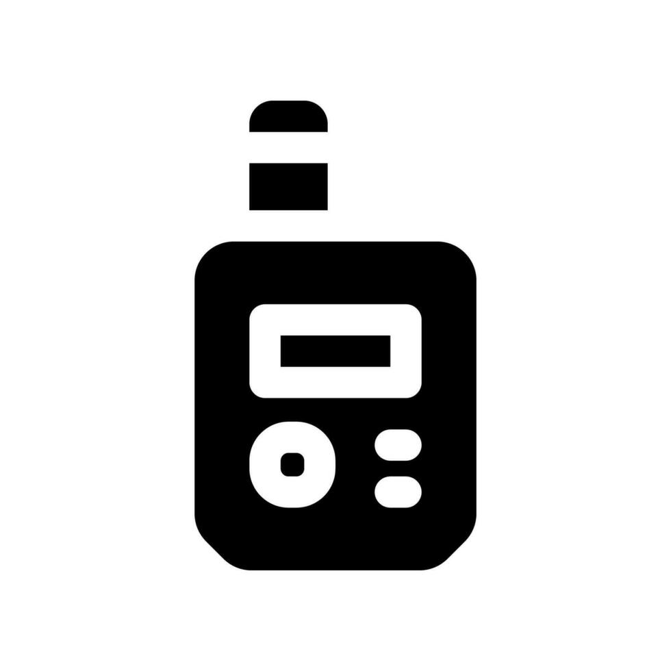 glukos meter glyf ikon. vektor ikon för din hemsida, mobil, presentation, och logotyp design.