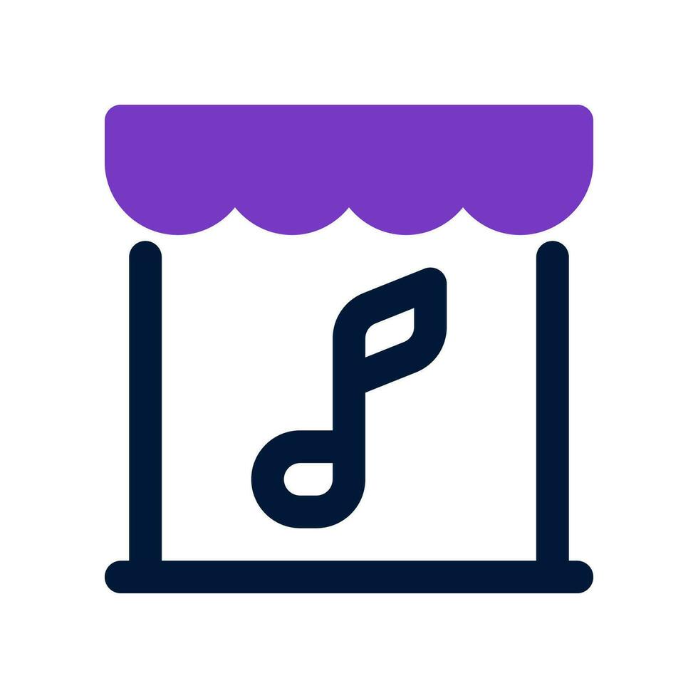 Musik- Geschäft Symbol. Vektor Symbol zum Ihre Webseite, Handy, Mobiltelefon, Präsentation, und Logo Design.