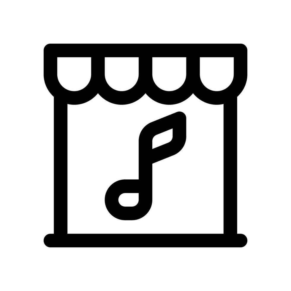 Musik- Geschäft Symbol. Vektor Symbol zum Ihre Webseite, Handy, Mobiltelefon, Präsentation, und Logo Design.