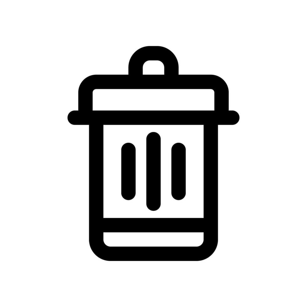 Müll Symbol. Vektor Symbol zum Ihre Webseite, Handy, Mobiltelefon, Präsentation, und Logo Design.