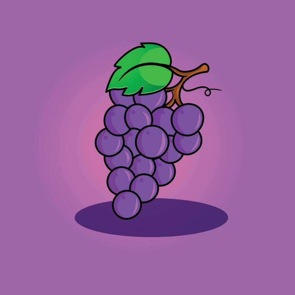 grape frukt vektor illustration