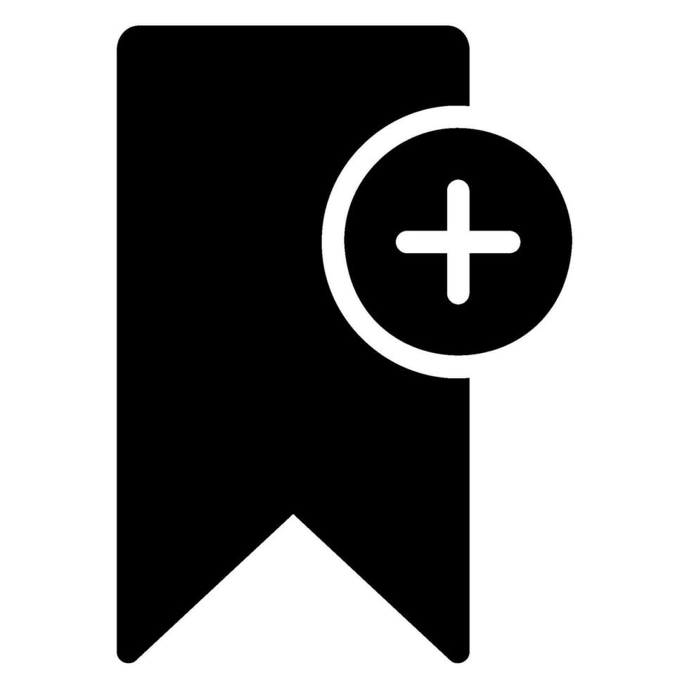 Lesezeichen-Glyphe-Symbol vektor