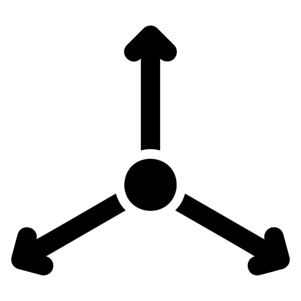 Achse Glyphe Symbol vektor