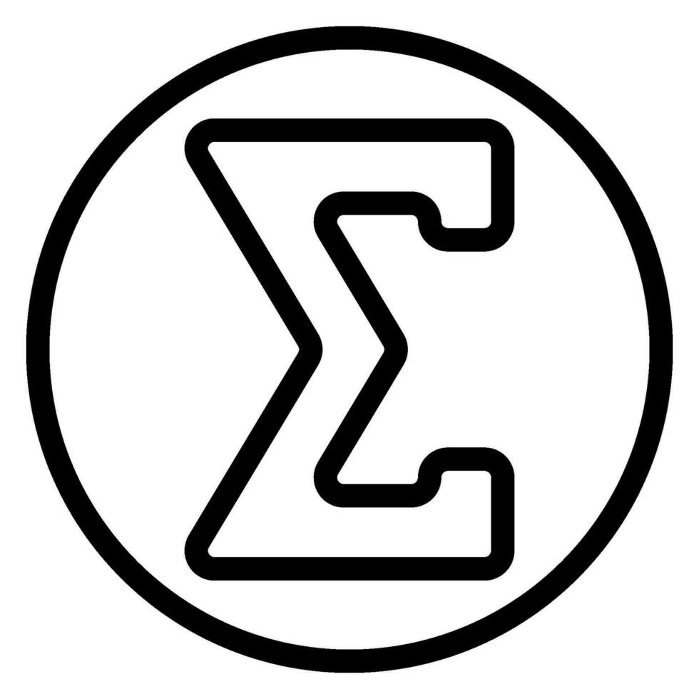 gesamt Linie Symbol vektor