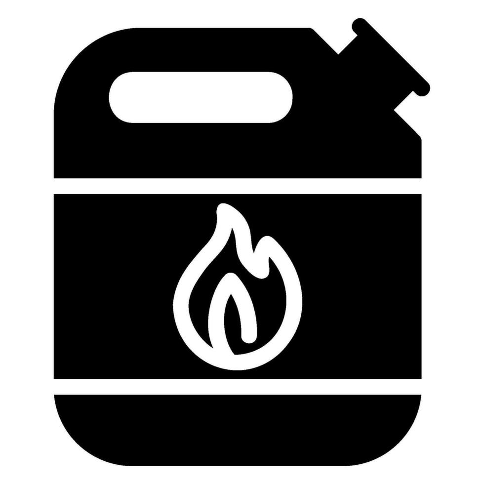 Benzin-Glyphe-Symbol vektor