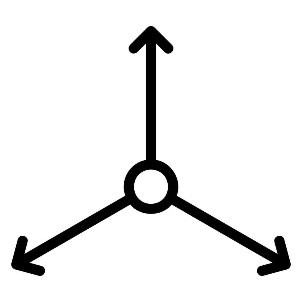 Achse Linie Symbol vektor