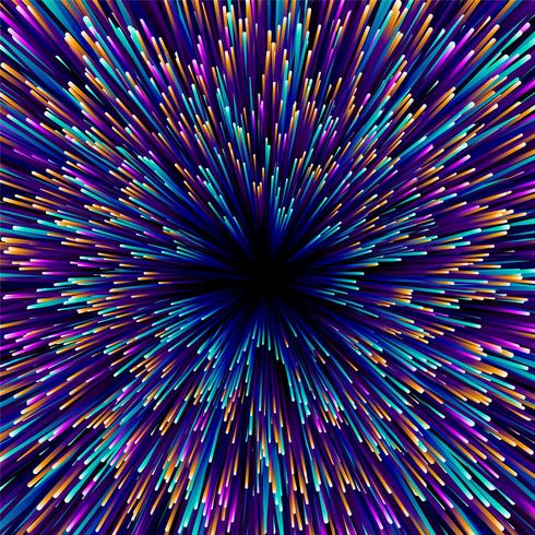 Abstrakter geometrischer dynamischer Starburst-Hintergrund vektor
