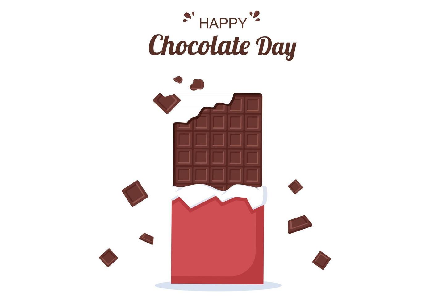 Happy Chocolate Day Feier Vektor-Illustration celebration vektor