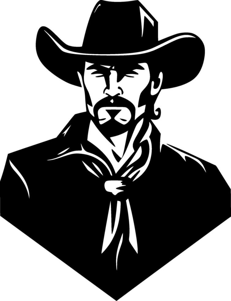 Western, minimalistisch und einfach Silhouette - - Vektor Illustration