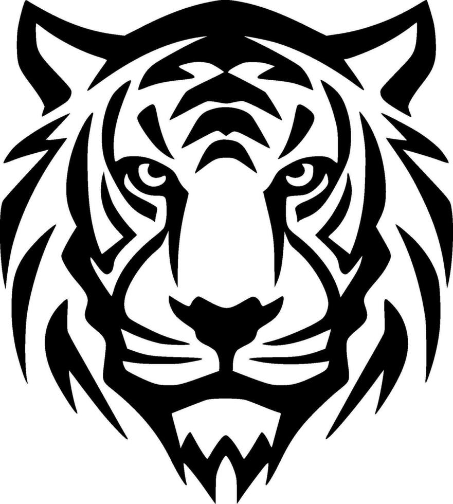 Tiger, minimalistisch und einfach Silhouette - - Vektor Illustration