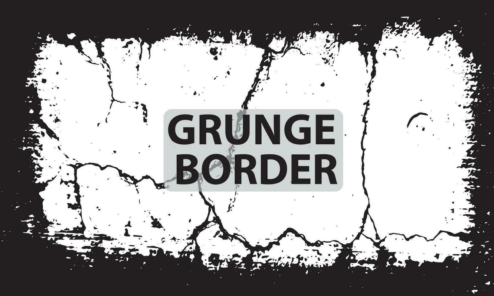 grunge gräns vektor illustration med grunge text