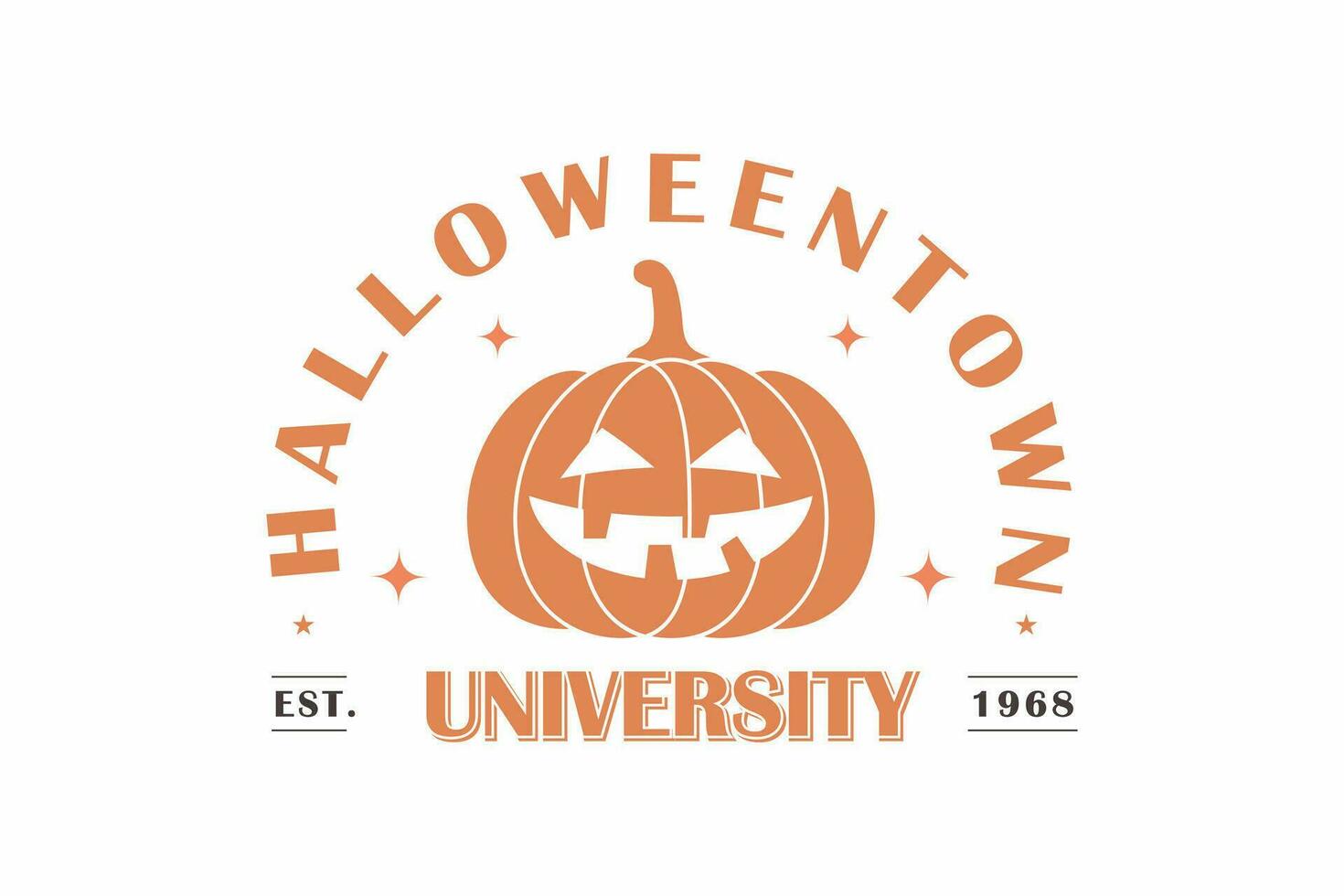 halloweentown universitet typografi t skjorta design vektor