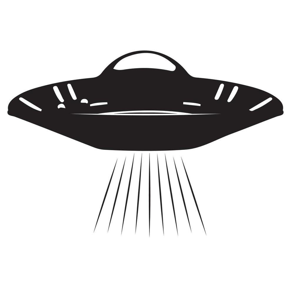 UFO Vektor Illustration unbekannt fliegend Objekt Untertasse kosmisch Schiff