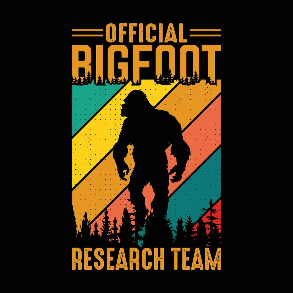 Bigfoot t Hemd Design vektor