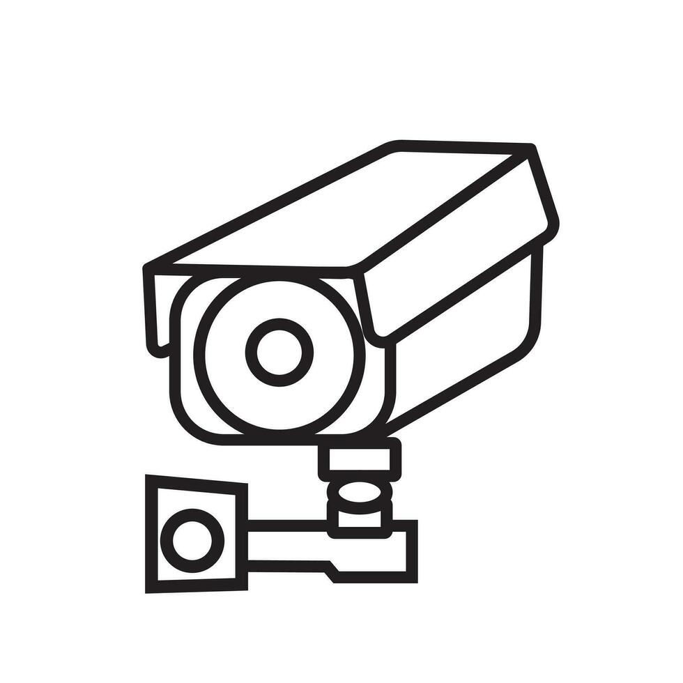 Sicherheit Kamera. cctv Überwachung System. Überwachung, bewachen Ausrüstung, Einbruch oder Raub Verhütung. Vektor Illustration isoliert auf Weiß Hintergrund.