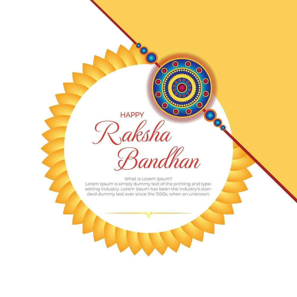 9 Raksha bandhan hälsning kort med mandala och text. vektor illustration