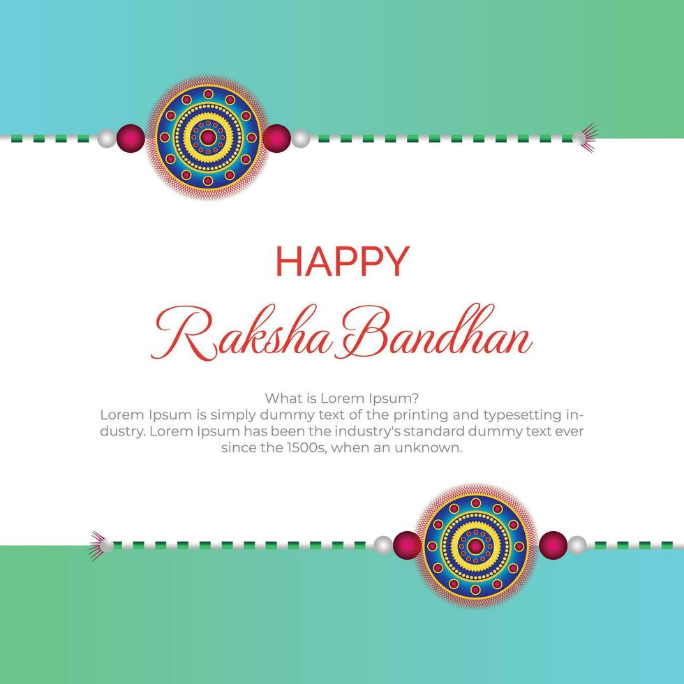 10 Raksha bandhan bakgrund med mandala mönster och kopia Plats vektor